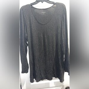 Dark Gray Long Sleeve Top